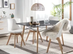 Spisebord BIONDI Sort bøg 140 cm 80 cm