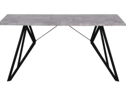 Spisebord BUSCOT Grå betoneffekt 160 cm 90 cm
