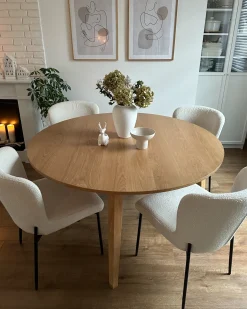 Spisebord HUNTLEY Lys eg 140 cm 140 cm