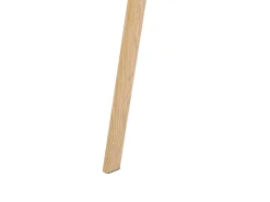 Spisebord KAMINA Lysebrun 140 cm 80 cm Hærdet glas