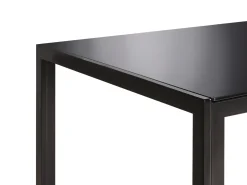 Spisebord LAVOS Sort 120 cm 80 cm Hærdet glas