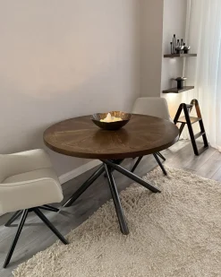 Spisebord LORENZO Brun ask 120 cm 120 cm