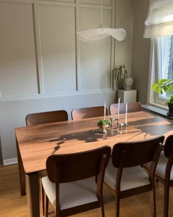 Spisebord LOTTIE Mørk valnød 160 cm 90 cm