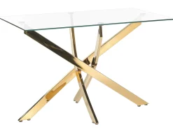Spisebord MARAMO Guld 120 cm 70 cm Hærdet glas