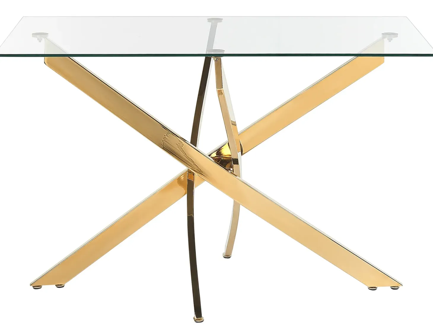 Spisebord MARAMO Guld 120 cm 70 cm Hærdet glas