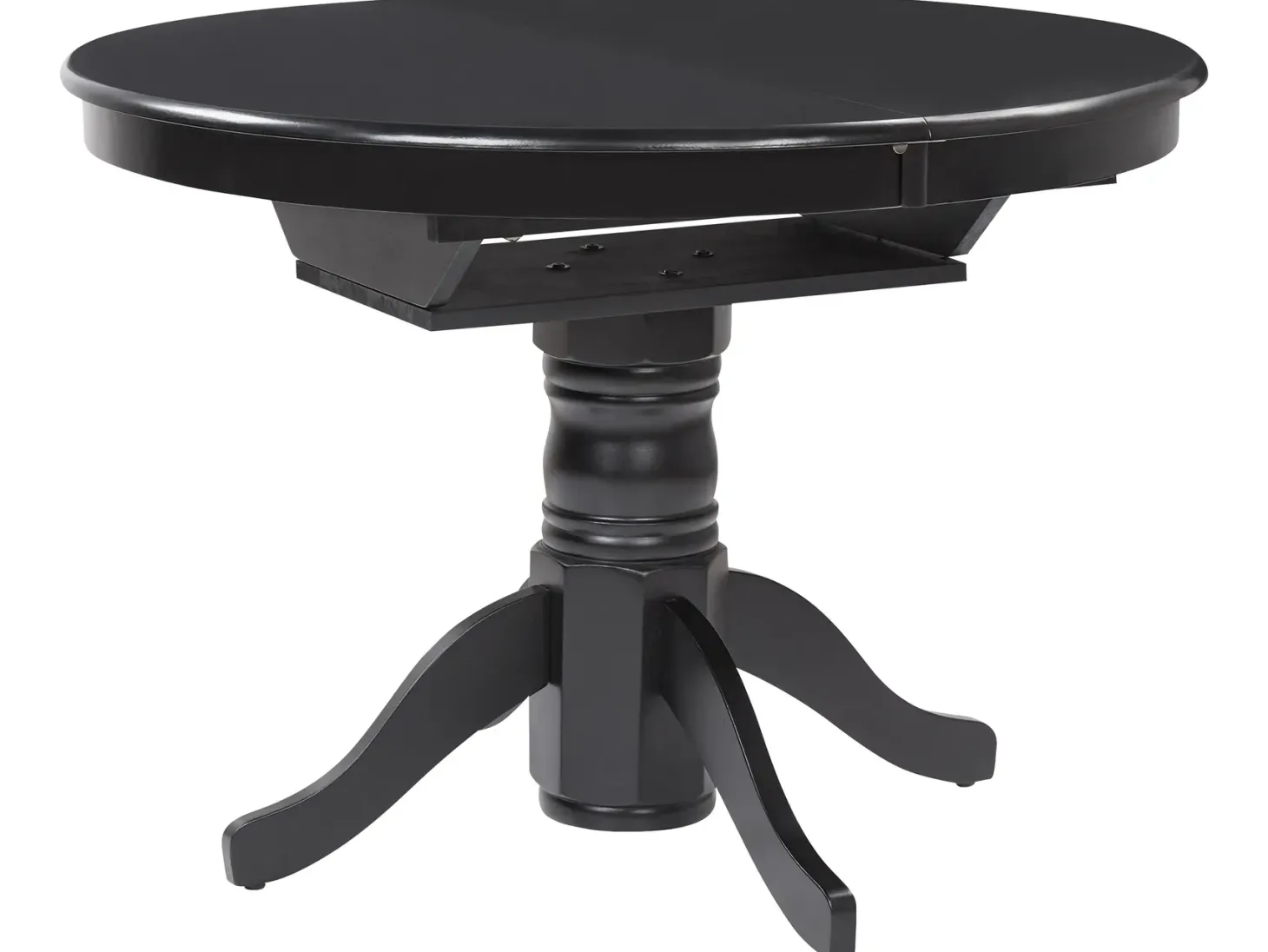 Spisebord med udtræk AKRON Sort 106/150 cm 106 cm