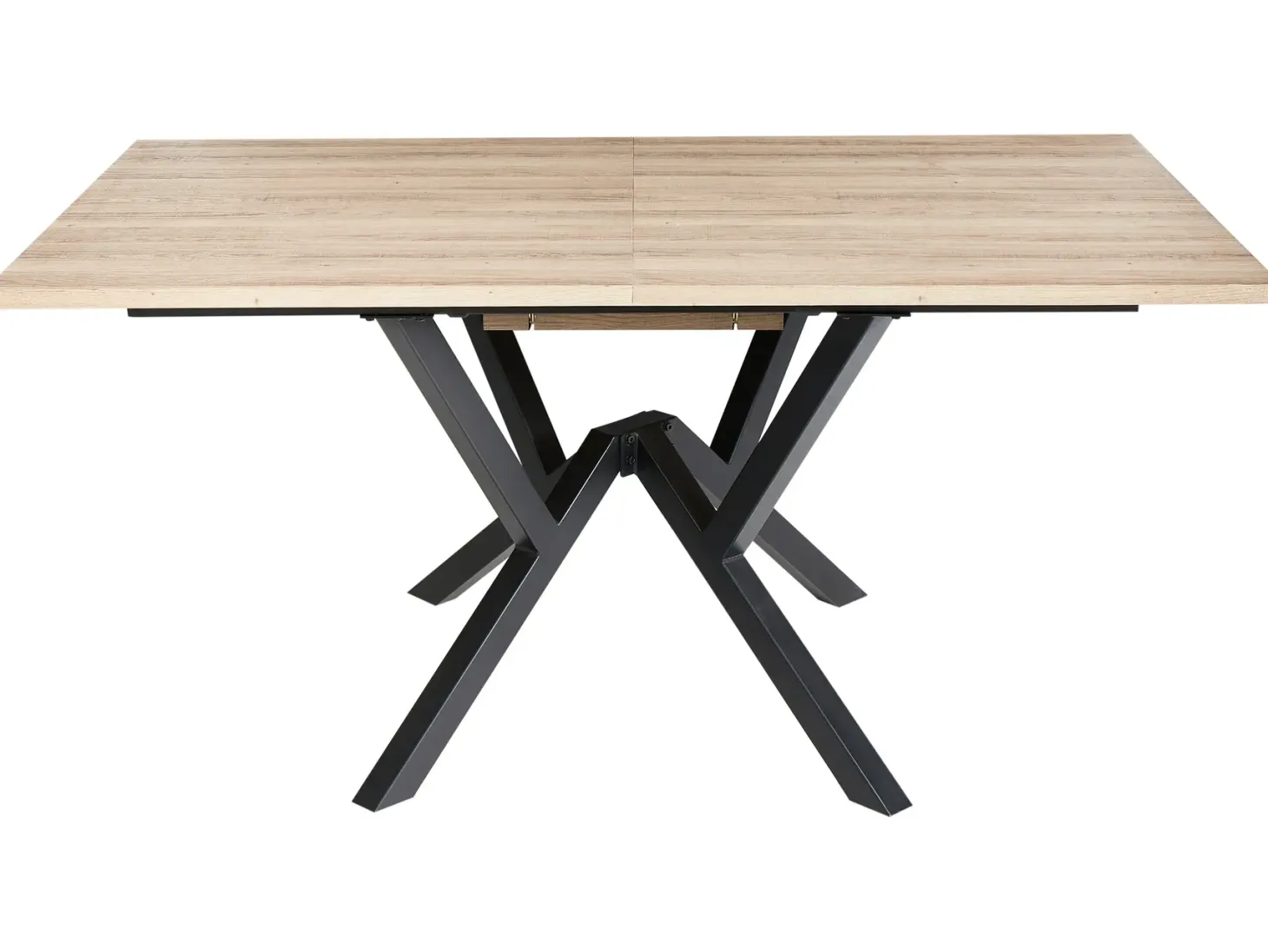 Spisebord med udtræk ANSELL Lysebrun 160/200 cm 90 cm