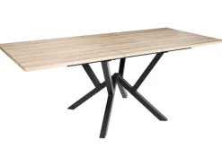 Spisebord med udtræk ANSELL Lysebrun 160/200 cm 90 cm
