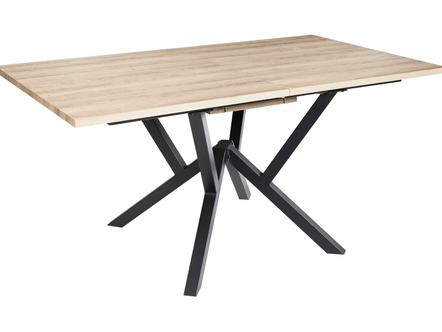 Spisebord med udtræk ANSELL Lysebrun 160/200 cm 90 cm