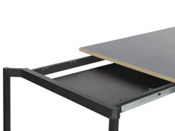 Spisebord med udtræk AVIS Sort 140/190 cm 90 cm