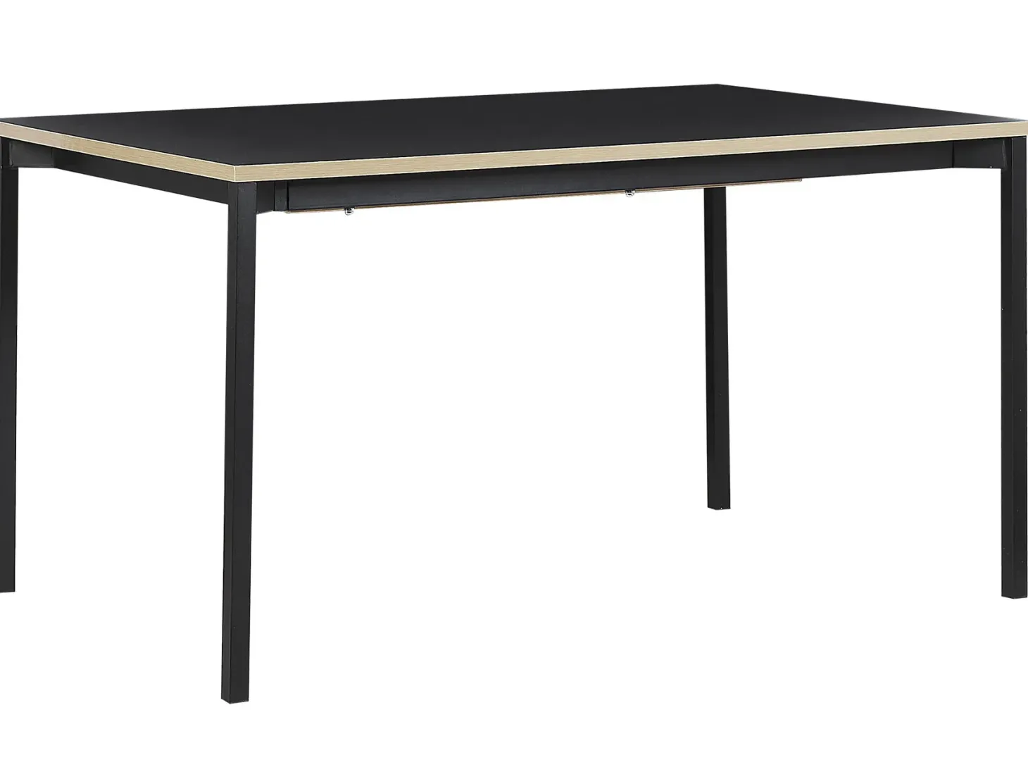 Spisebord med udtræk AVIS Sort 140/190 cm 90 cm
