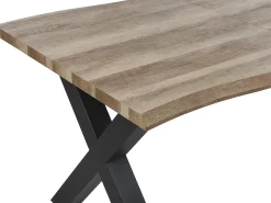 Spisebord med udtræk BRONSON Mørkebrun 140/180 cm 90 cm