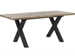Spisebord med udtræk BRONSON Mørkebrun 140/180 cm 90 cm