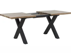 Spisebord med udtræk BRONSON Mørkebrun 140/180 cm 90 cm