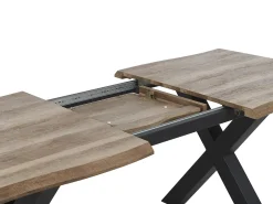 Spisebord med udtræk BRONSON Mørkebrun 140/180 cm 90 cm