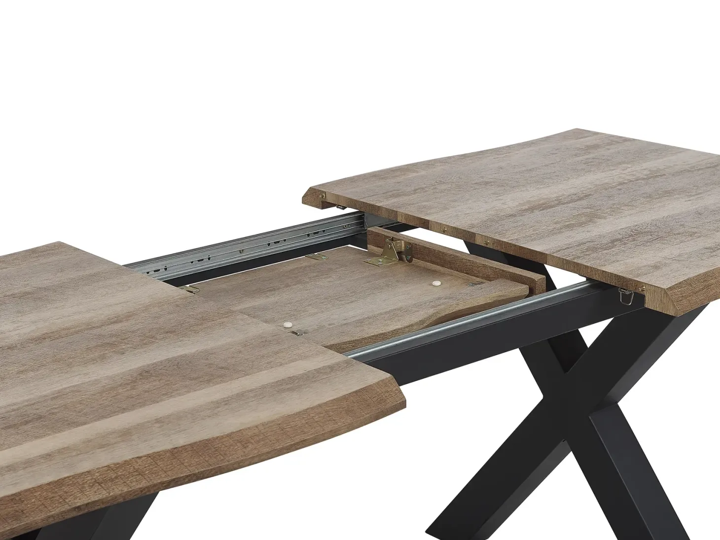 Spisebord med udtræk BRONSON Mørkebrun 140/180 cm 90 cm