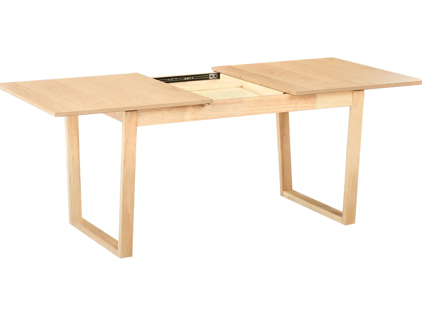 Spisebord med udtræk CAMDEN Lys ask 160/200 cm 95 cm