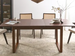 Spisebord med udtræk CAMDEN Mørk ask 160/200 cm 95 cm