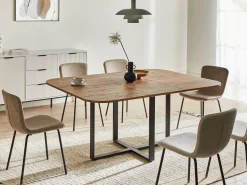 Spisebord med udtræk COOPER Brun 120/160 cm 120 cm