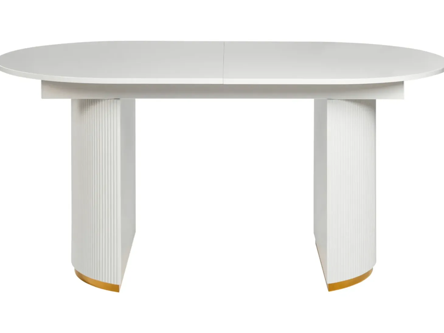Spisebord med udtræk DULVERTON Hvid 160/200 cm 90 cm