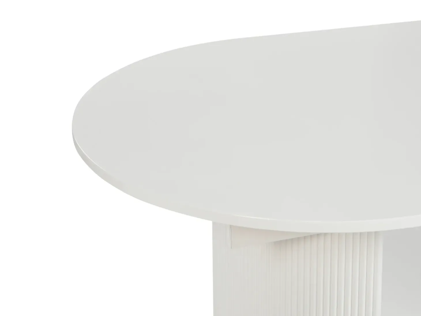 Spisebord med udtræk DULVERTON Hvid 160/200 cm 90 cm