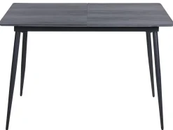 Spisebord med udtræk GELANDA Grå 120/160 cm 80 cm