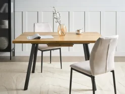 Spisebord med udtræk HARLOW Brun 140/180 cm 90 cm