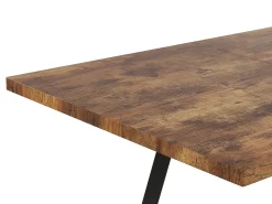 Spisebord med udtræk HARLOW Mørkebrun 140/180 cm 90 cm