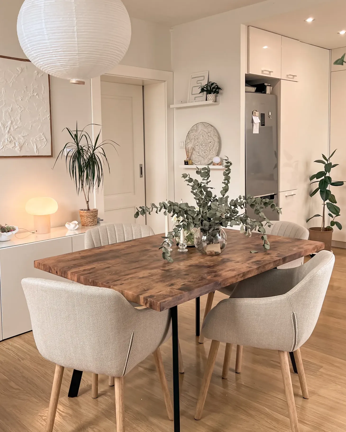Spisebord med udtræk HARLOW Mørkebrun 140/180 cm 90 cm