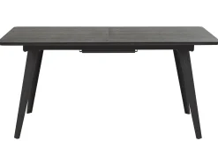 Spisebord med udtræk IRVINGTON Sort 160/200 cm 90 cm