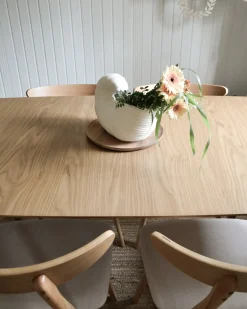 Spisebord med udtræk MADOX Lys eg 150/190 cm 90 cm