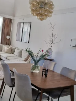 Spisebord med udtræk MADOX Mørk valnød 150/190 cm 90 cm