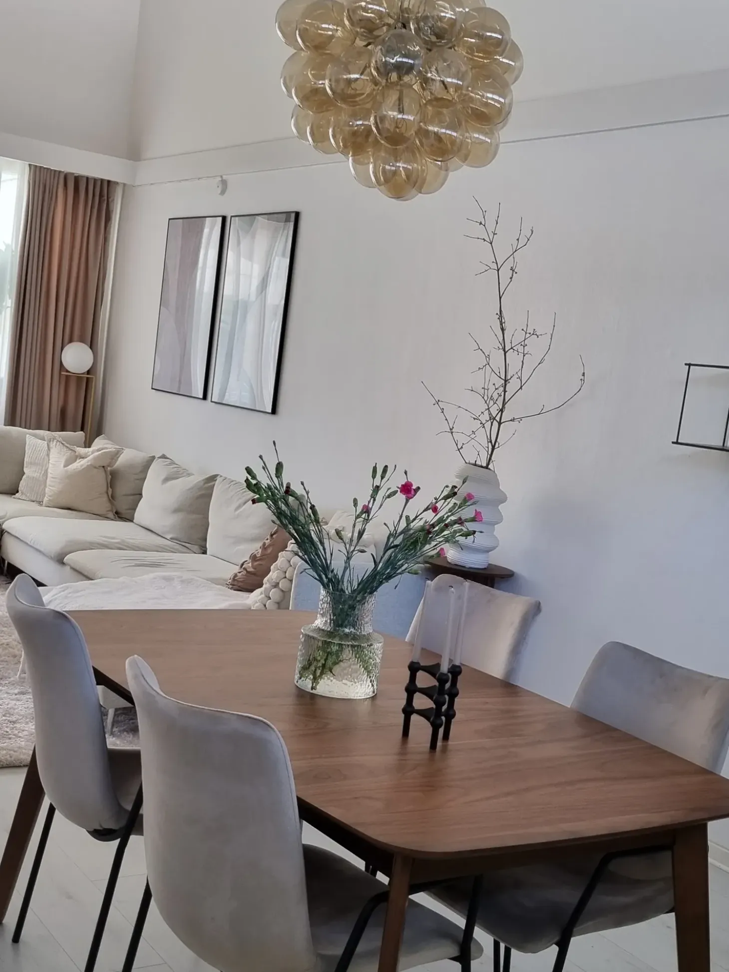 Spisebord med udtræk MADOX Mørk valnød 150/190 cm 90 cm