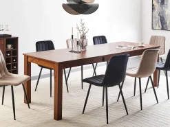 Spisebord med udtræk MADURA Mørk ask 160/240 cm 90 cm