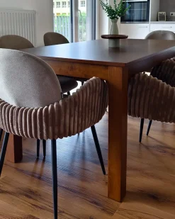 Spisebord med udtræk MADURA Mørk ask 160/240 cm 90 cm