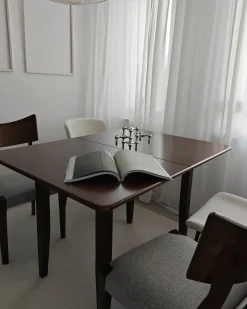Spisebord med udtræk MASELA Mørkebrun 90/120 cm 60 cm Træ