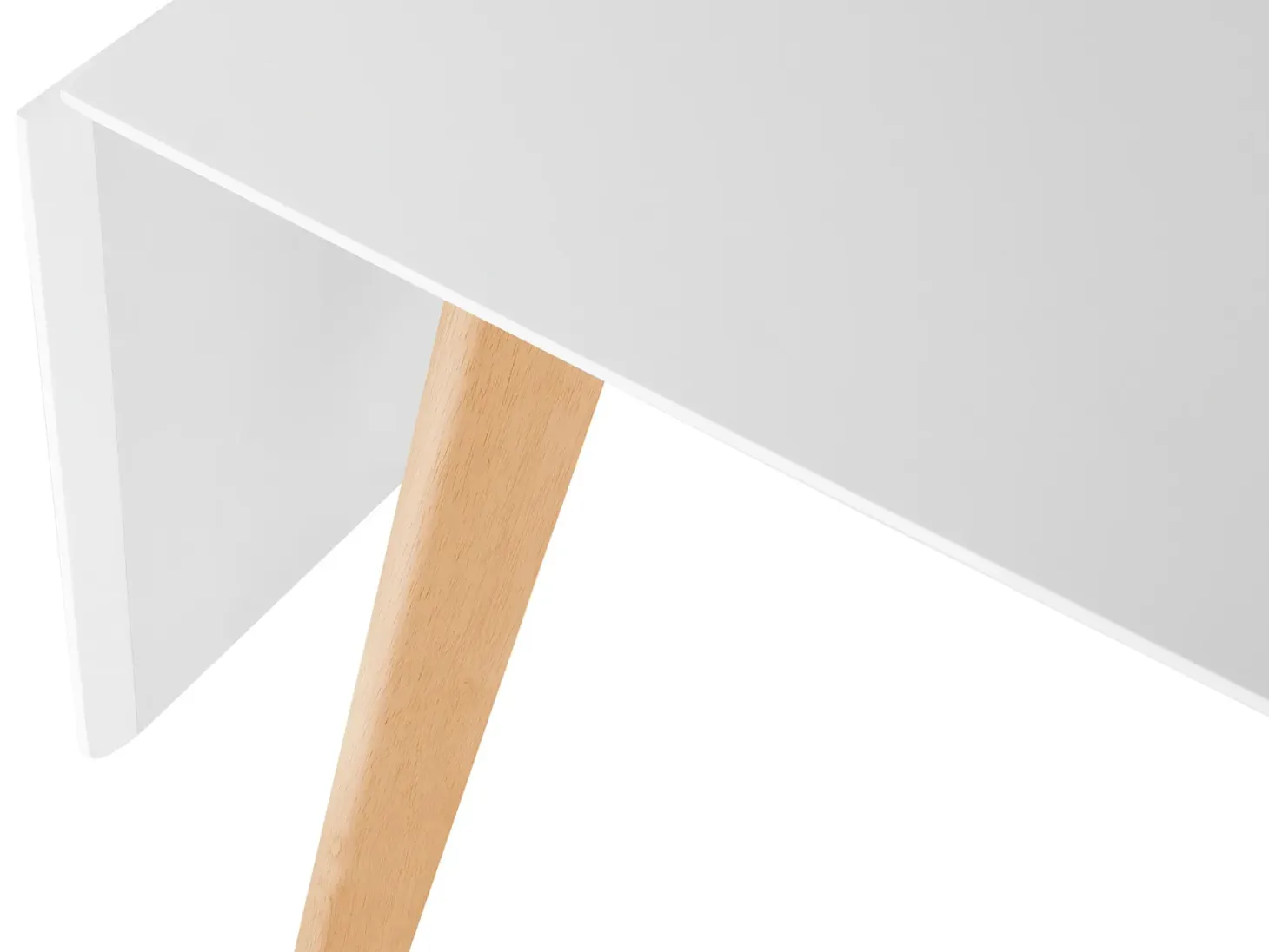 Spisebord med udtræk MEDIO Hvid 120/155 cm 80 cm