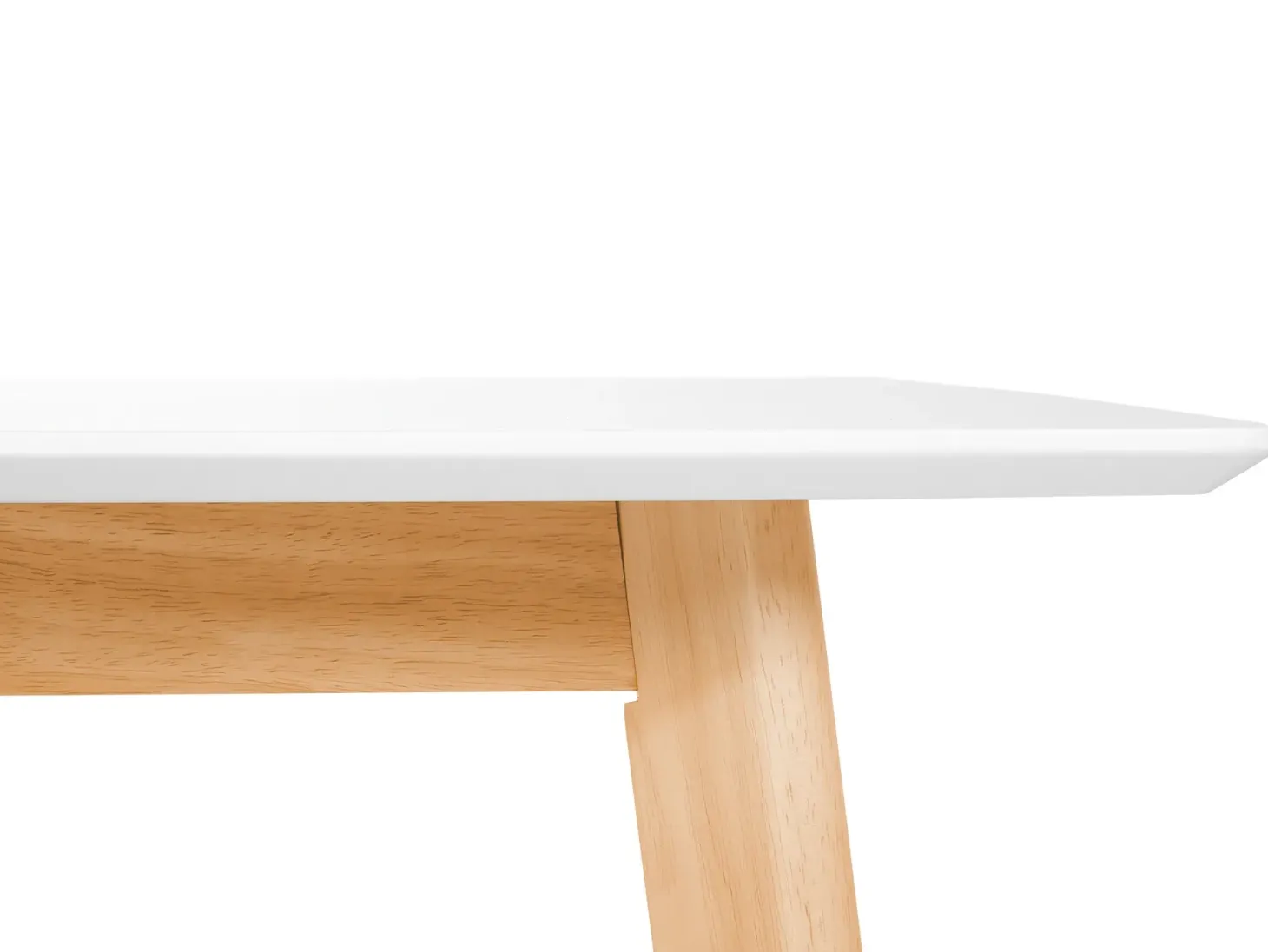 Spisebord med udtræk MEDIO Hvid 120/155 cm 80 cm