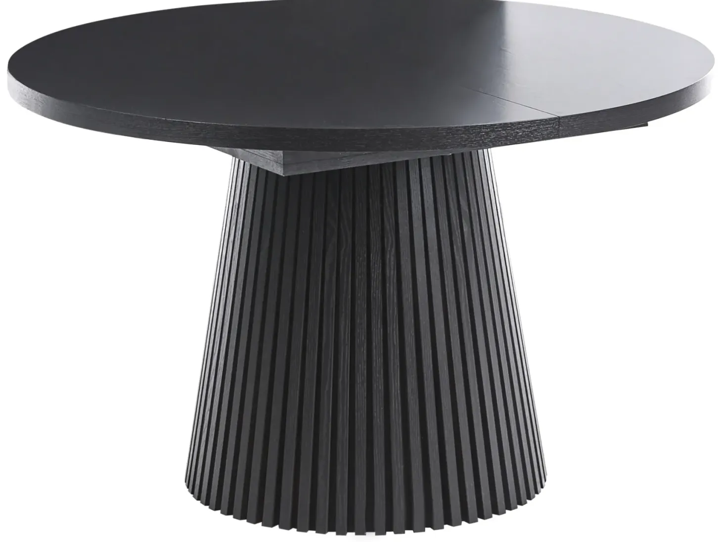 Spisebord med udtræk MOORE Sort asketræ 120/160 cm 120 cm
