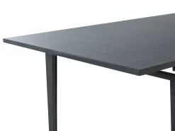 Spisebord med udtræk NORLEY Sort 120/160 cm 80 cm