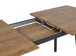 Spisebord med udtræk SALVADOR Mørkebrun 160/200 cm 90 cm