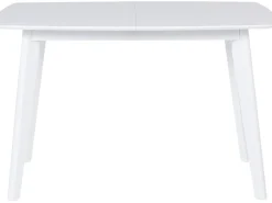 Spisebord med udtræk SANFORD Hvid 120/160 cm 80 cm