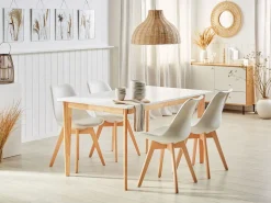 Spisebord med udtræk SOLA Hvid 140/180 cm 90 cm