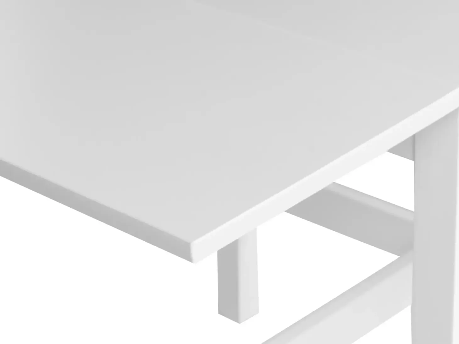 Spisebord med udtræk VERA Hvid 60/120 cm 74 cm Fyretræ