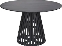 Spisebord MESILLA Sort 120 cm 120 cm Akacietræ