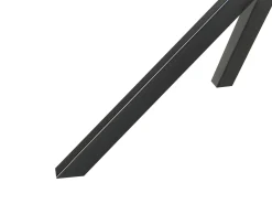 Spisebord MESTON Sort 120 cm 120 cm Hærdet glas