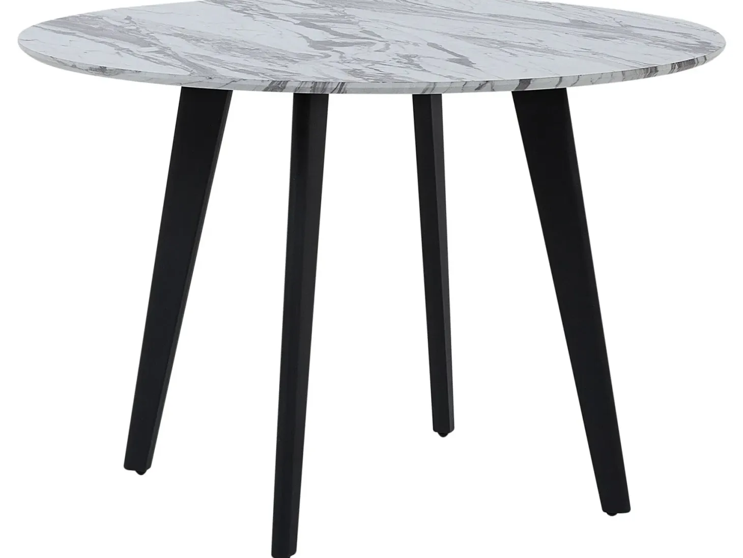 Spisebord MOSBY Hvid marmor 110 cm 110 cm
