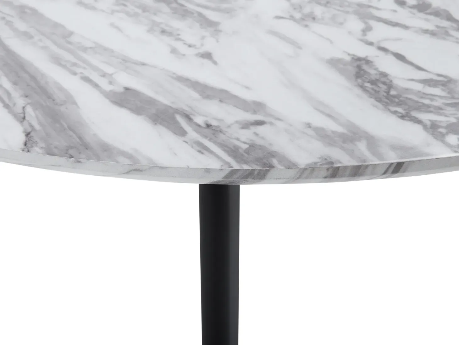 Spisebord MOSBY Hvid marmor 110 cm 110 cm