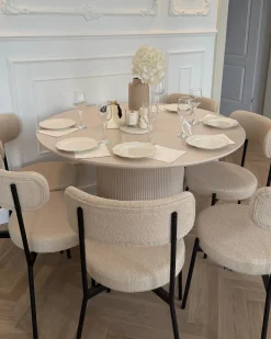 Spisebord NEWELL Lys Beige 120 cm 120 cm