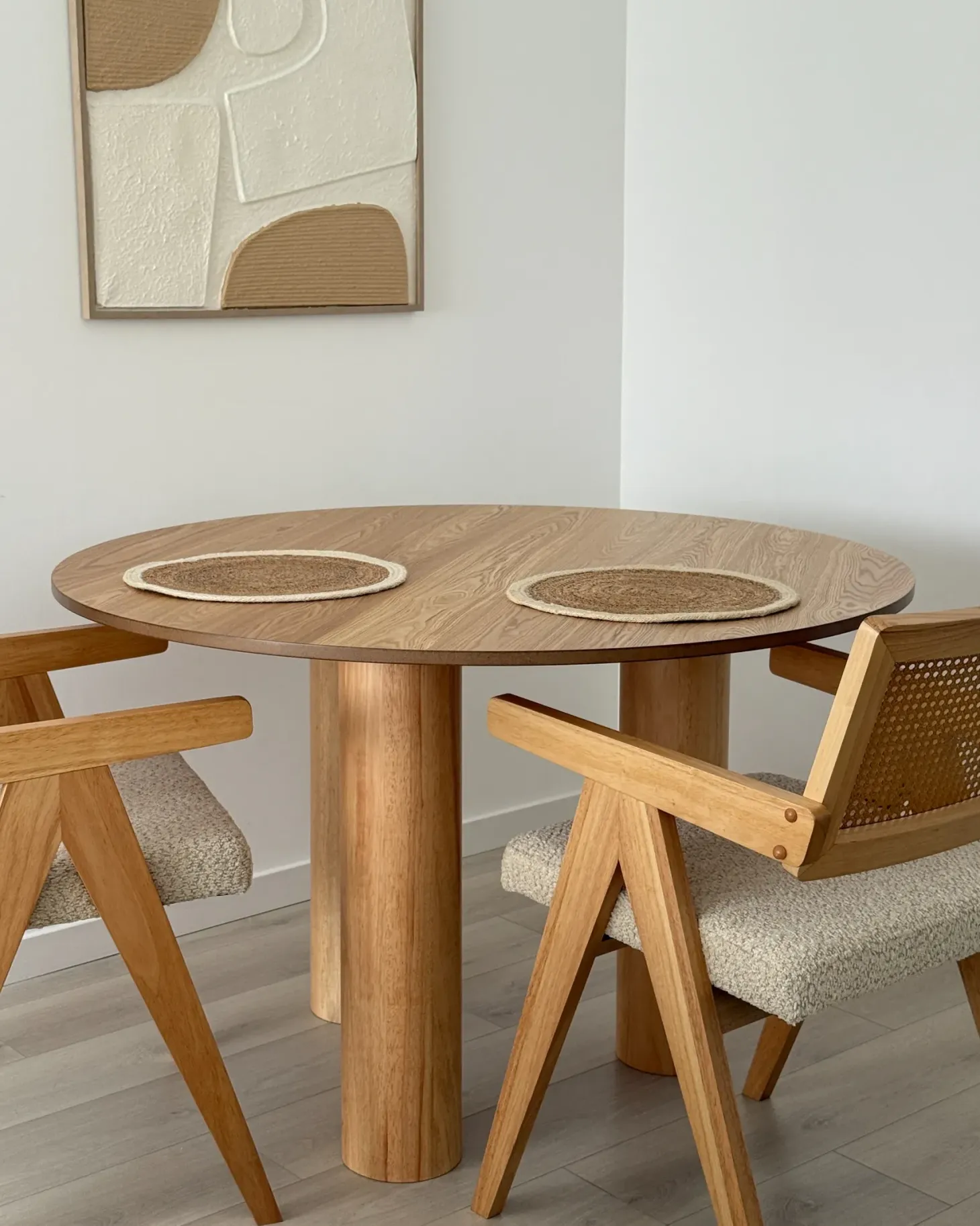 Spisebord ORIN Lys ask 120 cm 120 cm